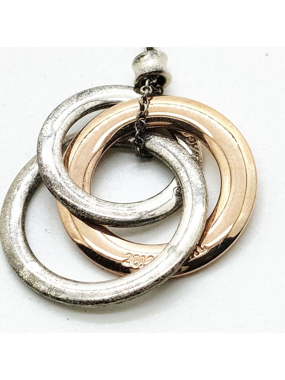 Tiffany and Co. Necklace Interlocking Oval Silver 925 1397288